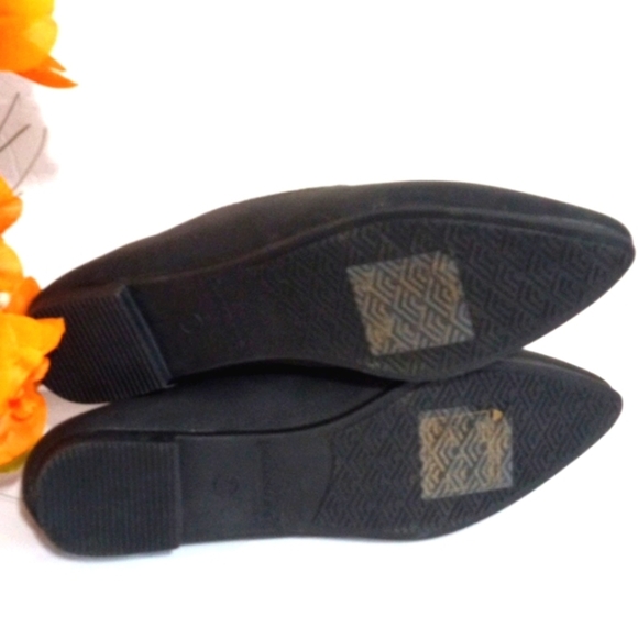 RAMPAGE SMOKEY BLACK POINTED TOE SLIP-ON BALLERINA FLATS SIZE 7 NWT - Picture 7 of 8